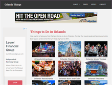 Tablet Screenshot of orlandothings.com